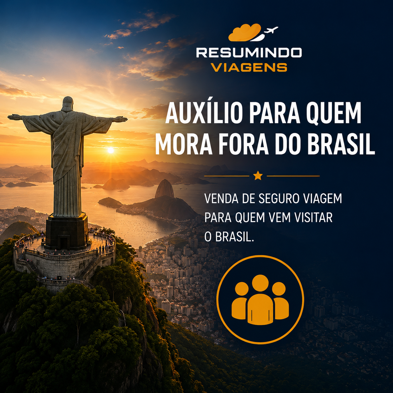 Auxílio para quem mora fora do Brasil